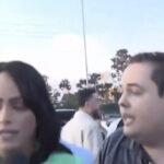 Lisa Gomes e Fofoquito são desrespeitados por equipe ligada a MC Ryan SP durante cobertura ao vivo do SBT